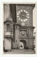 AK Bern Stadt, Historischer Zeitglockenturm, Gelaufen