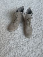 Bottines Bullboxer beige lacées fermeture éclair 39
