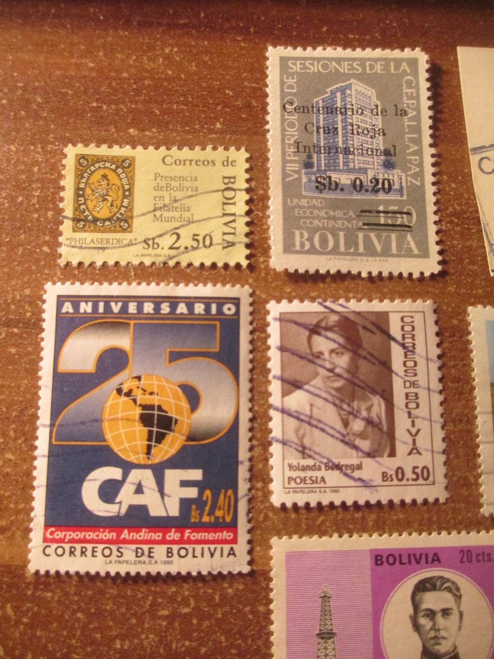 Tutti i francobolli: 12 Stk. Briefmarken Bolivia gestempelt – Usato da Hasle LU venduto da Flamme6 1