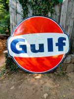 Plaque émaillée gulf