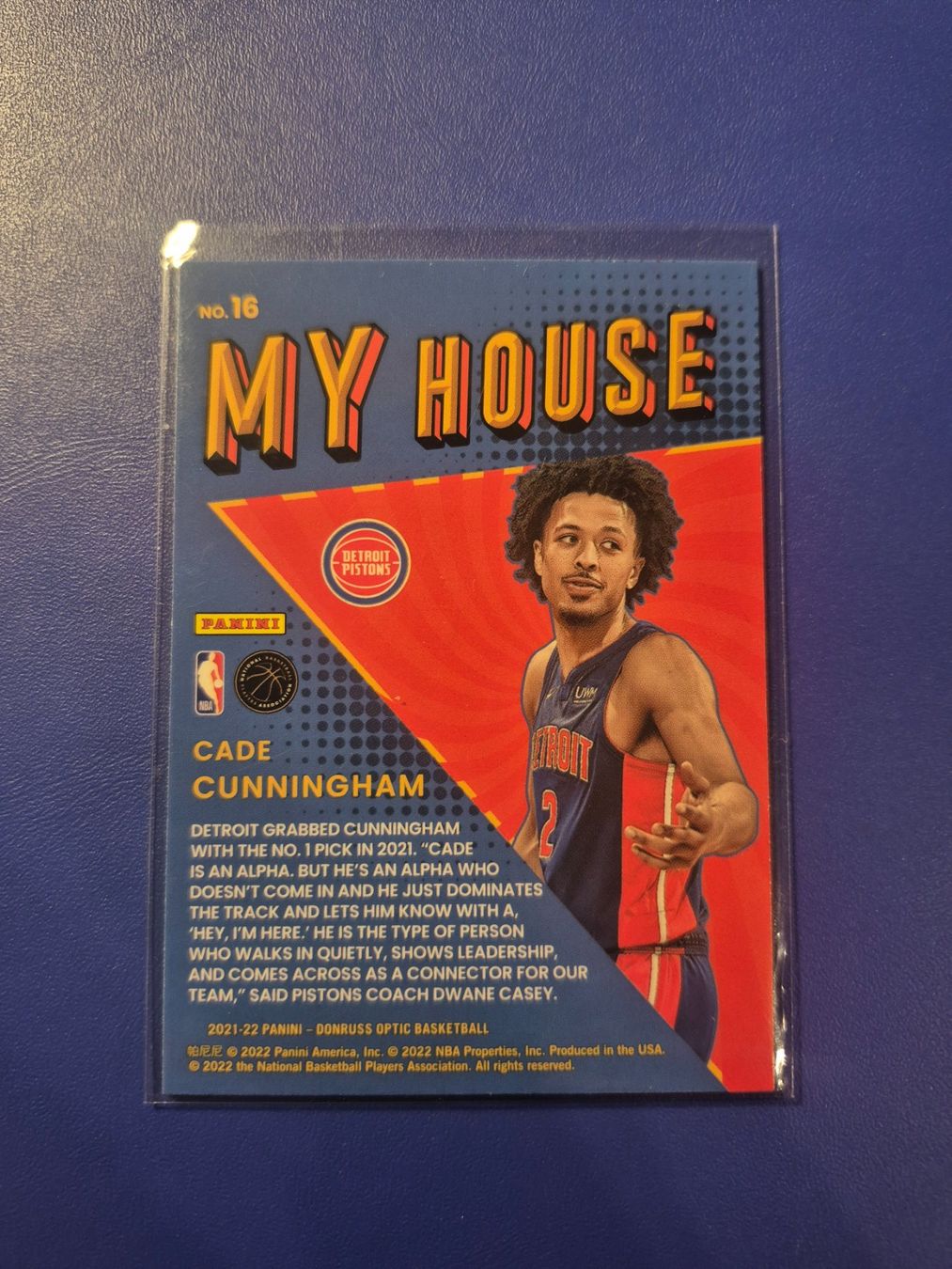 Panini Carte collezionabili: NBA Cade Cunningham Detroit Pistons – Usato da Treiten venduto da Sauber73 1