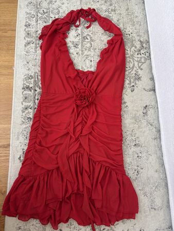 NEW - Red Halter Dress size M NP: 59.-