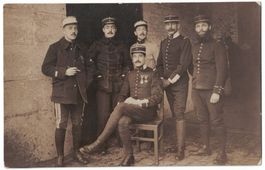 Französische Soldaten, Gruss auf Rückseite, Le Sap (Orne)
