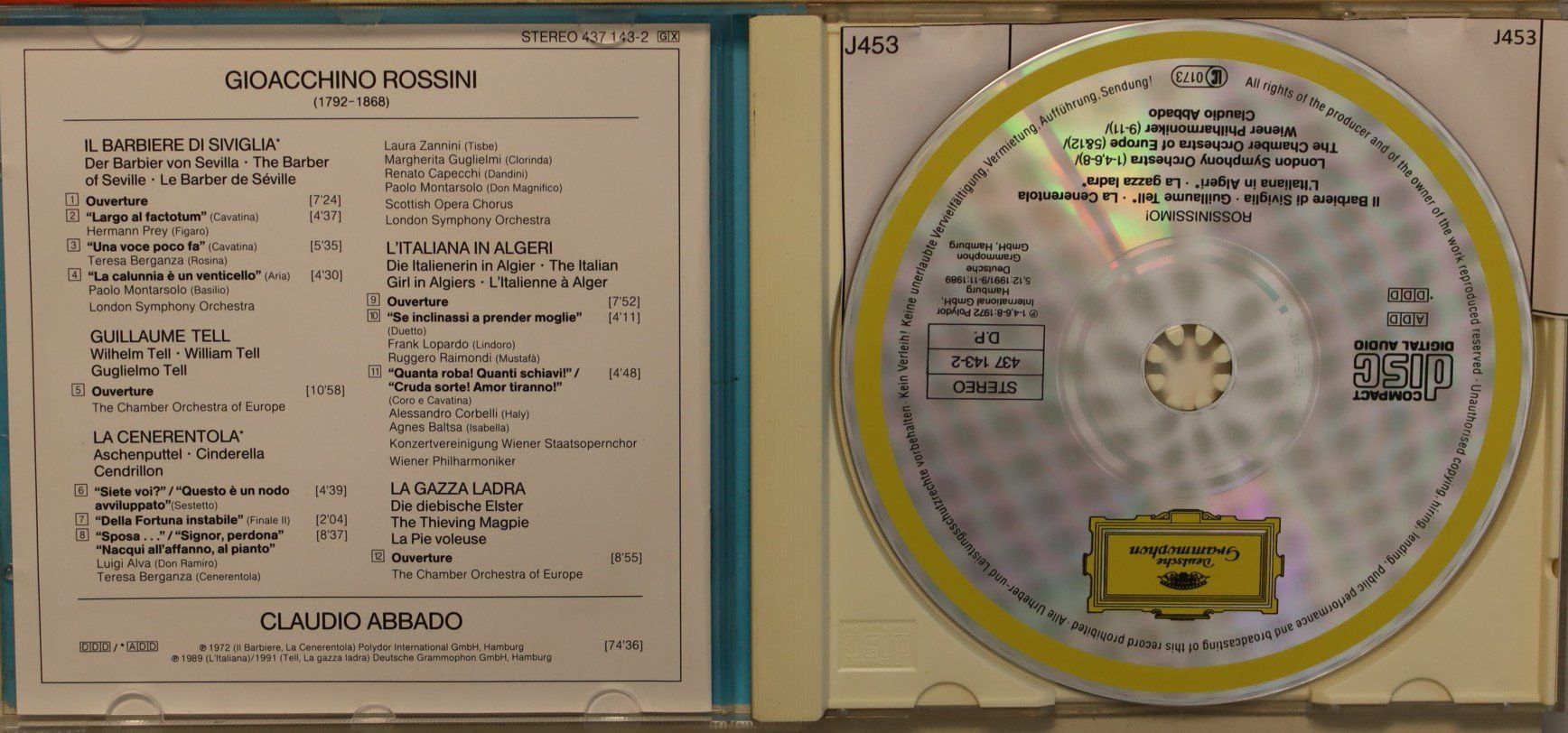 CD: Claudio Abbado – Rossinissimo! – Usato da Luzern venduto da CONTENTI 1