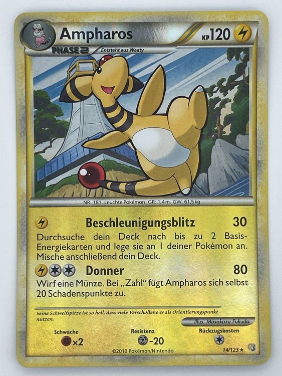 Ampharos 14/123 Reverse Holo Pokémon Heart Gold & SoulSilver Kaufen
