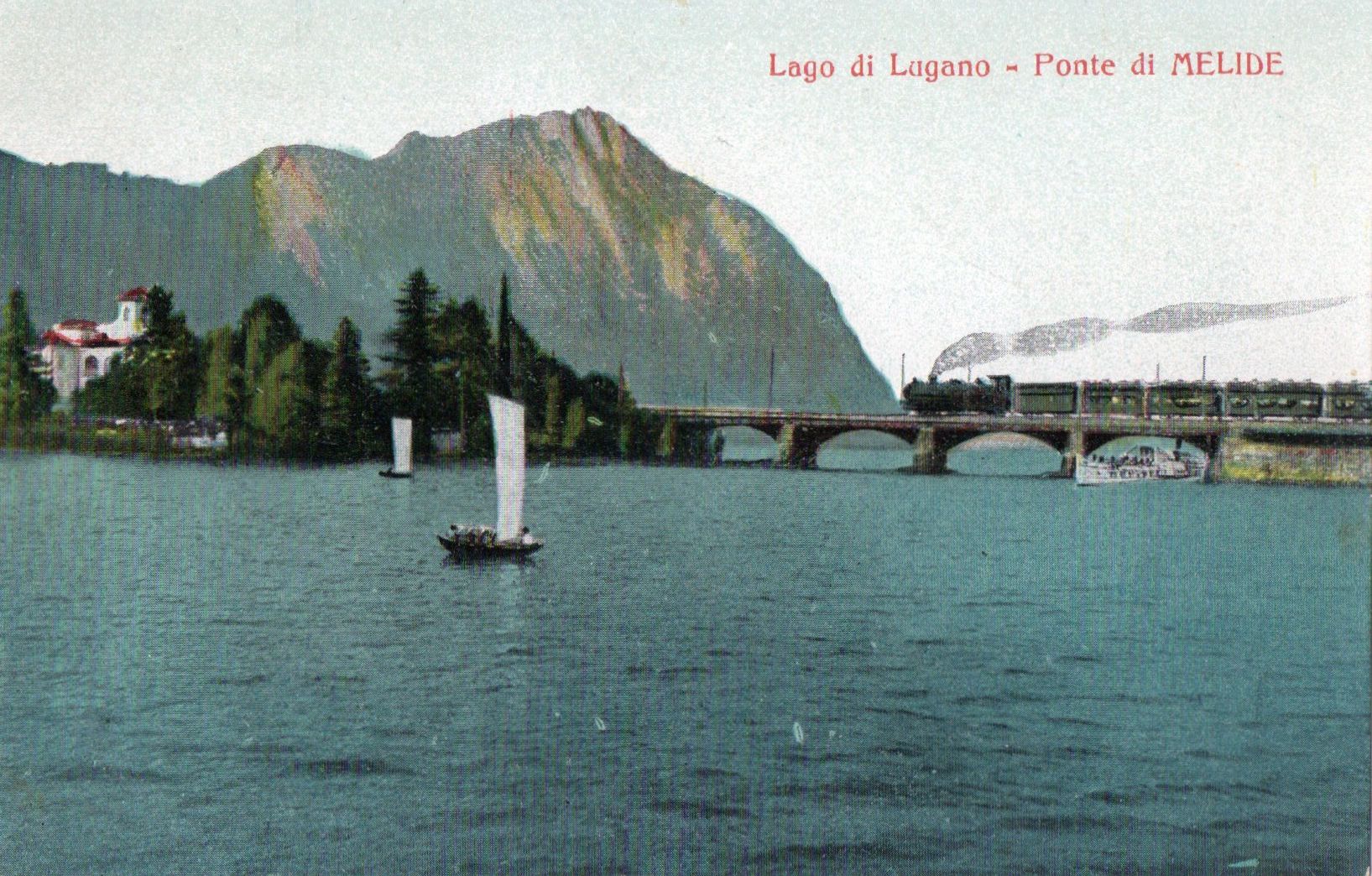 Cartoline postali: Ponte di Melide – Usato da Melano venduto da pisonsdro