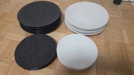Médard de Noblat Magma Noir & Blanc – Service 16 pièces