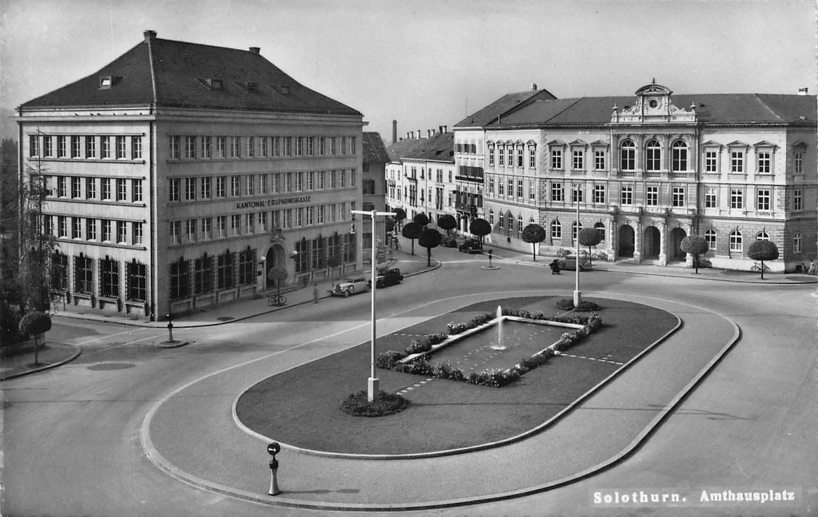 Cartes postales: Solothurn Amthausplatz  Autos – D'occasion à Bichelsee par Gloeckner