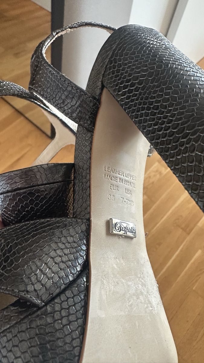 Scarpe da donna: Buffalo Sandalen Leder dunkelgrau – Usato da Zürich venduto da zue_b7gf 5
