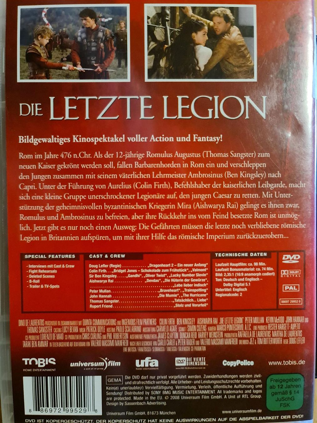 Tutti i DVDs: DVD Die letzte Legion – Usato da Dintikon venduto da Vexi 1