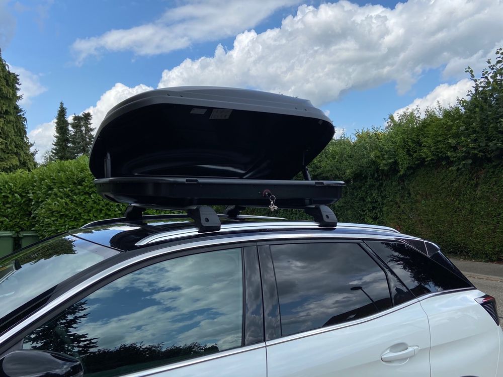 dachbox-mit-gep-cktr-ger-f-r-peugeot-3008-nur-einmal-benutzt-kaufen