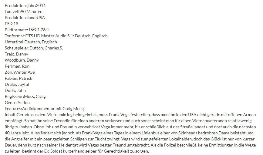Tutti i DVDs: Bad Ass (Bluray) – Usato da Emmetten venduto da SVollenweider 1
