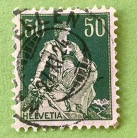  Nr.113 Sitzende Helvetia mit Schwert GESTEMPELT    