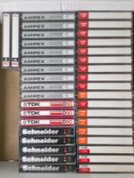 38 unbespielte Kassetten TDK / Schneider / Ampex / dB Max