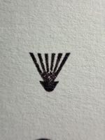 Perlenfischer Stempel Blüte Blumenmotiv Gummistempel