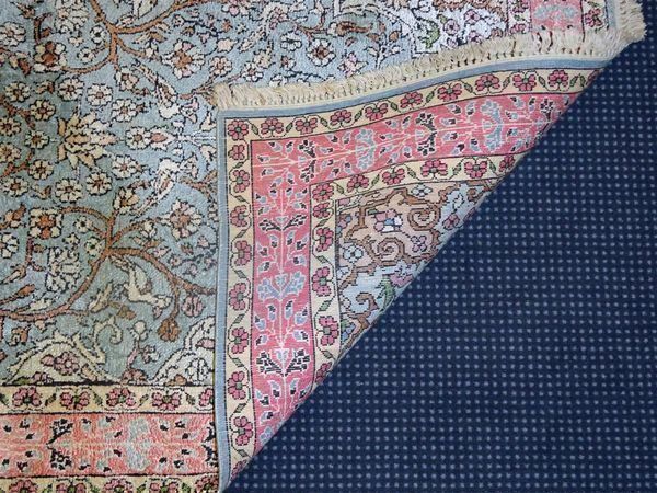 Teppiche: Handgeknüpfter Perserteppich rosa/blau – Gebraucht aus Geroldswil von ARTEFACTO 5