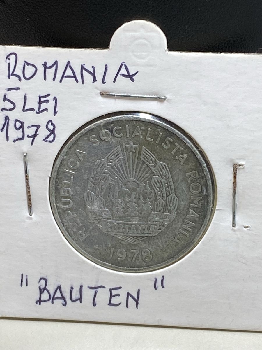 Tutti le monete: Roumanie - 5 Lei - 1978 – Usato da Payerne venduto da Mike1682