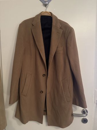Massimo Dutti Herrenmantel Camel Braun Gr. 52