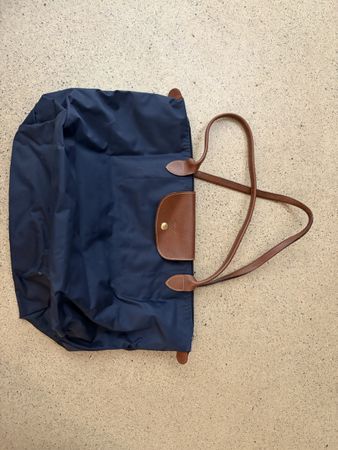 Longchamp Le Pliage Handtasche dunkelblau Leder