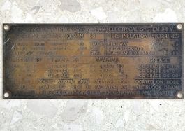 Schild, Typenschild, Truck, Lastwagen 1925 15.2 x 5.3 cm