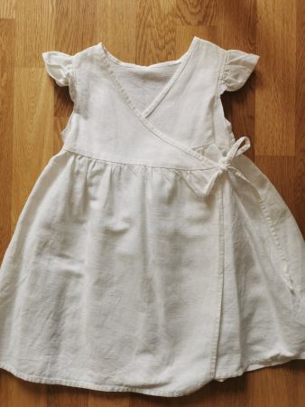100% Leinen Sommerkleid, Handmade gr.104-110