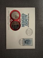 Albert Einstein 100 Jahre 1979 PHILSWISS Doppel 5 Franken Si