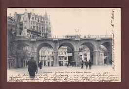 LAUSANNE - Grand Pont et Maison Mercier - 1902
