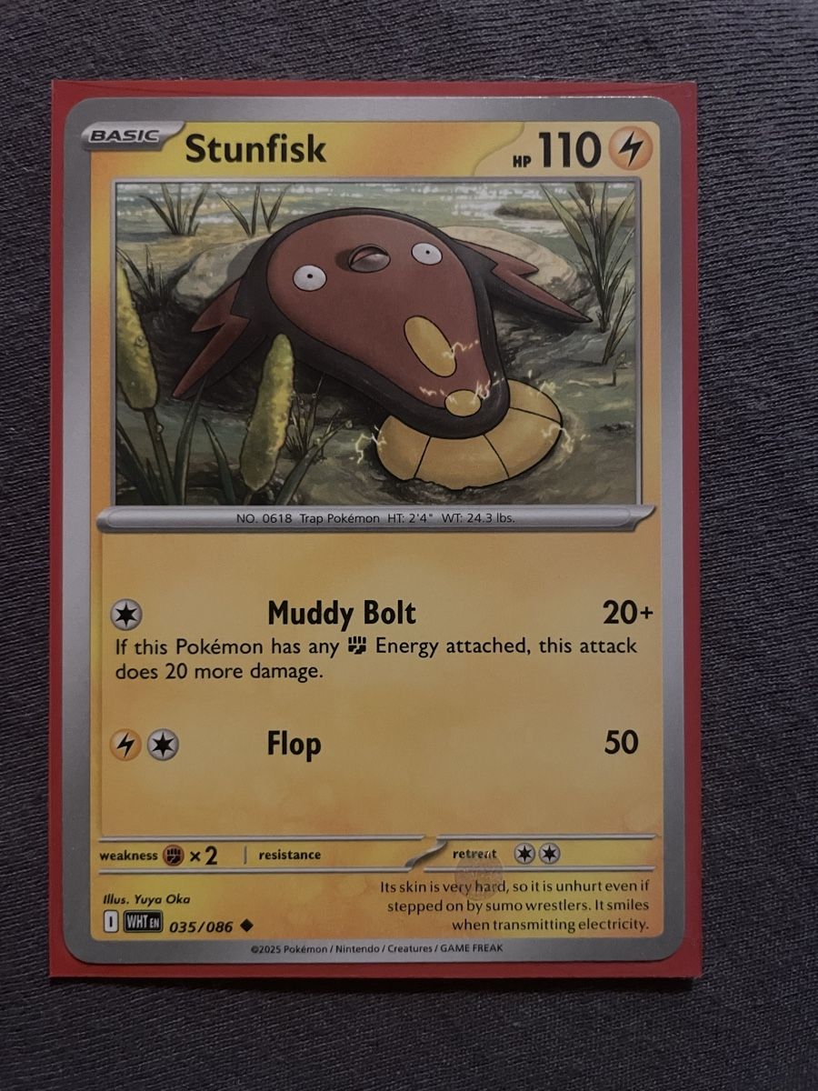 Pokémon Carte collezionabili: Stunfisk – Nuovo (secondo la descrizione) da Lenk im Simmental venduto da banane50626