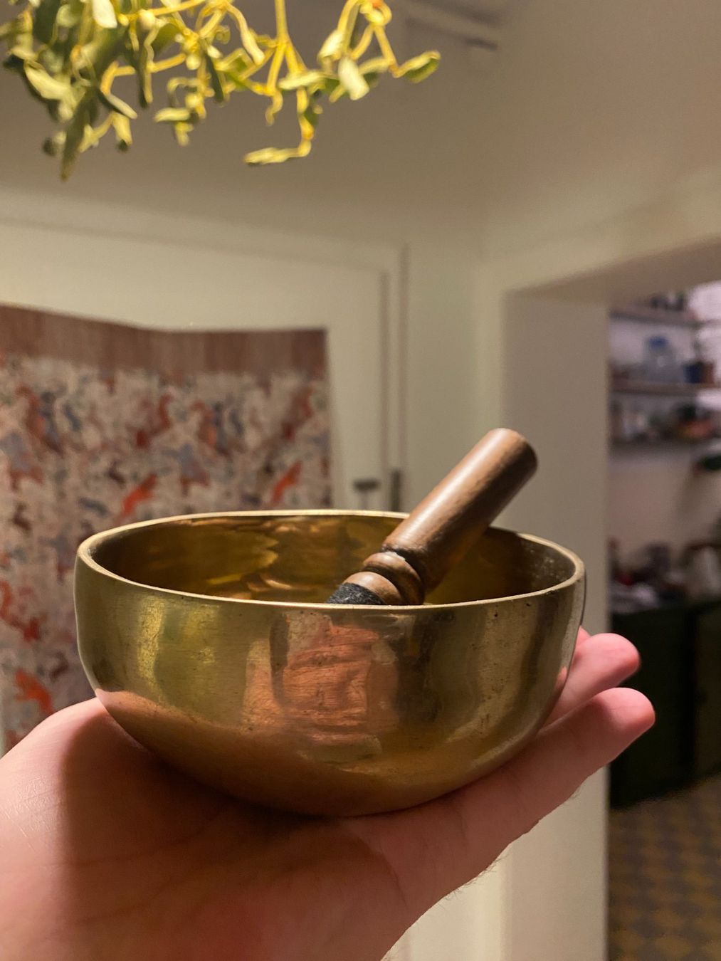 Strumenti musicali: Klangschale aus Metall mit Schlägel – Usato da Basel venduto da jeb_c2vd