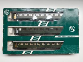 Sachsenmodelle SET 14017 "schwere Schlierenwagen" BLS DC OVP