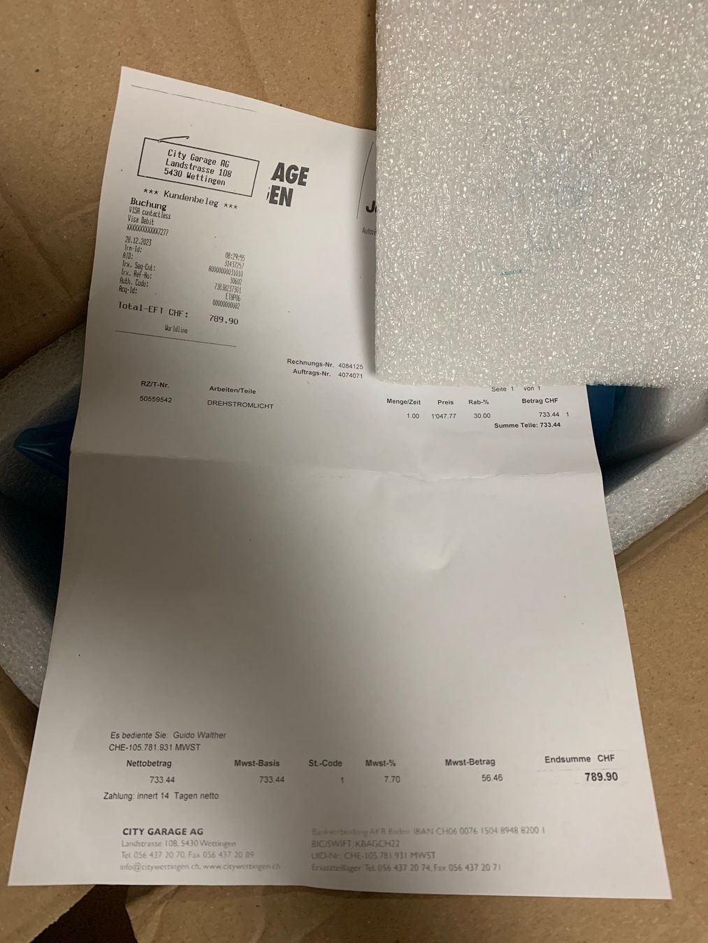 Alfa Romeo Tutti pezzi di ricambio auto: Alternator Original zu Alfa Stelvio **NEU** – Nuovo e nell'imballaggio originale da Aarburg venduto da Ricardolager 2