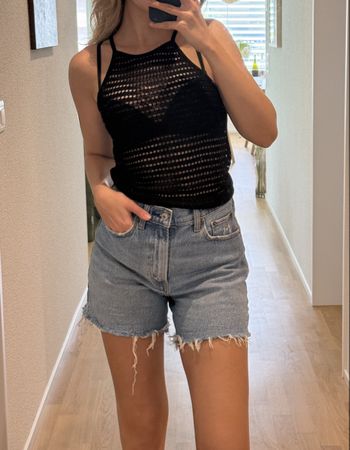 Cool Black Fishnet Top - Perfect for Summer!💛⛱️