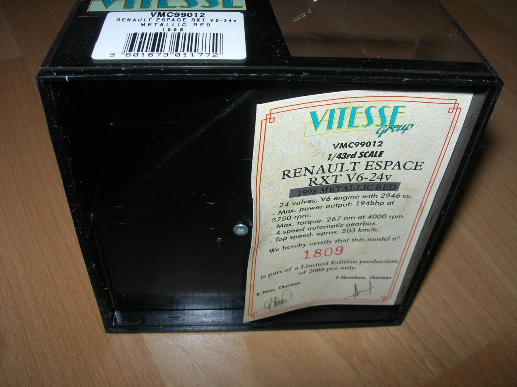 Renault Modellini d'auto: Renault Espace 1998 ° Vitesse 1:43 – Nuovo e nell'imballaggio originale da Hornussen venduto da Amw 6