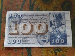 SUISSE  100  Francs  1972  (2243)  Billet