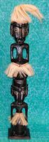 Grosse Ethno Holz Statue Figur XXL 1 Meter