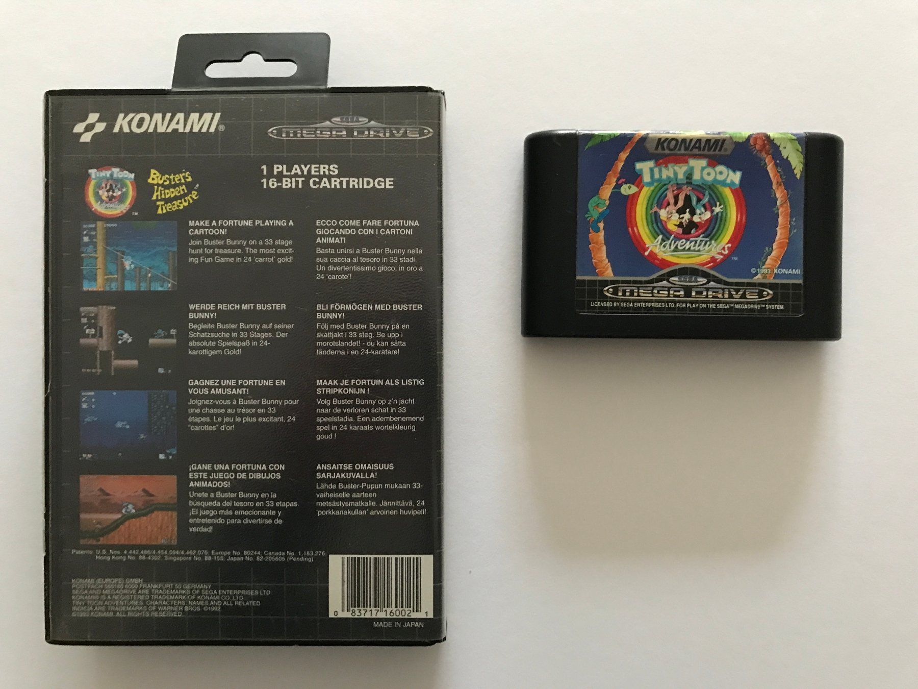 Sega Giochi: MD - Tiny Toon - Buster's Hidden Treasure – Usato da Allschwil venduto da Bullach 1