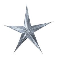 Foliensterne Silber 90cm Durchmesser