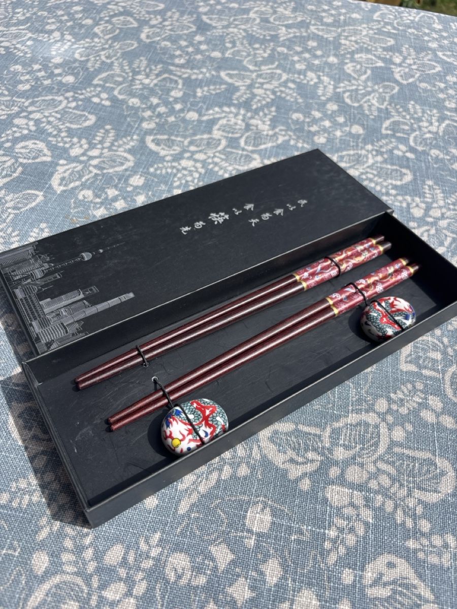 Set di posate: Set de baguettes chinoises – Nuovo (secondo la descrizione) da Chêne-Bougeries venduto da Bambideluxe 2