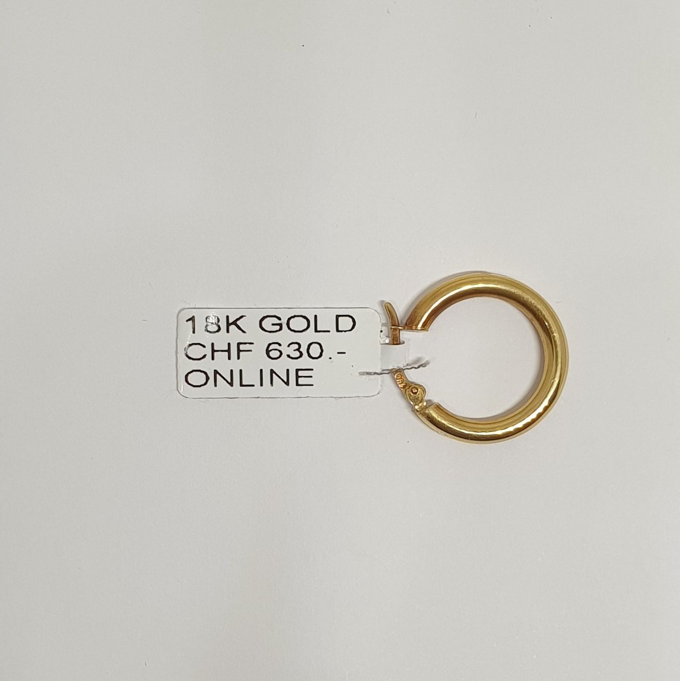 Orecchini pendenti & Orecchini a lobo: Echt 18K Gold Creolen – Usato da Luzern venduto da luzerngoldhaus 1