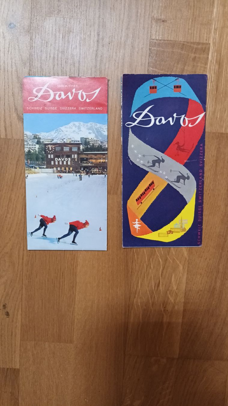 Dokumente: 2 antike Prospekte von DAVOS – Gebraucht aus chur von erika025 1