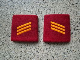  Gradabzeichen Patten Set Obergefreiter Artillerie