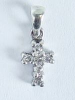 Kreuz Anhänger aus Silber 925 mit Zirkonia