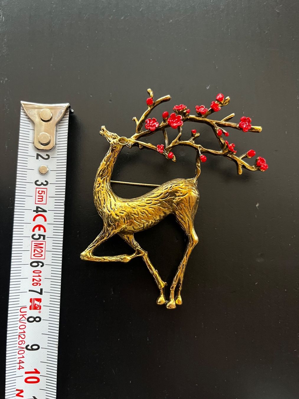 Ciondoli: Brosche/ Amulett (2 in 1) Hirsch mit Blumen – Nuovo (secondo la descrizione) da Gams venduto da Mariawicca 4