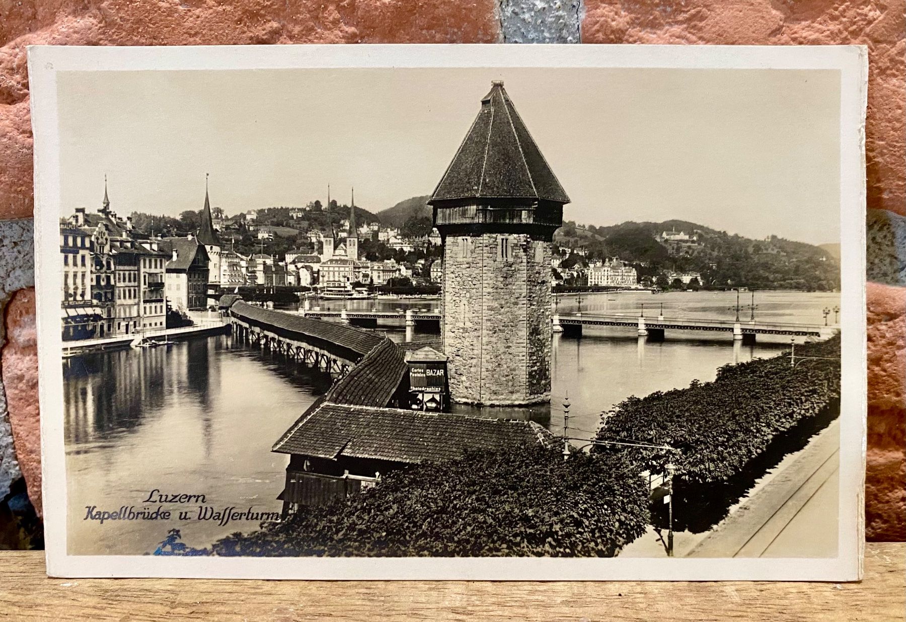 Cartoline postali: LUZERN Kapellbrücke & Wasserturm – Usato da Root venduto da ENGLAND-TREASURES