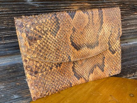 Pochette serpent vintage sac Tasche Schlange