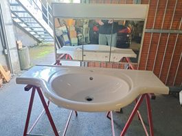Waschtisch edel 100cm / Siegelschrank Metall