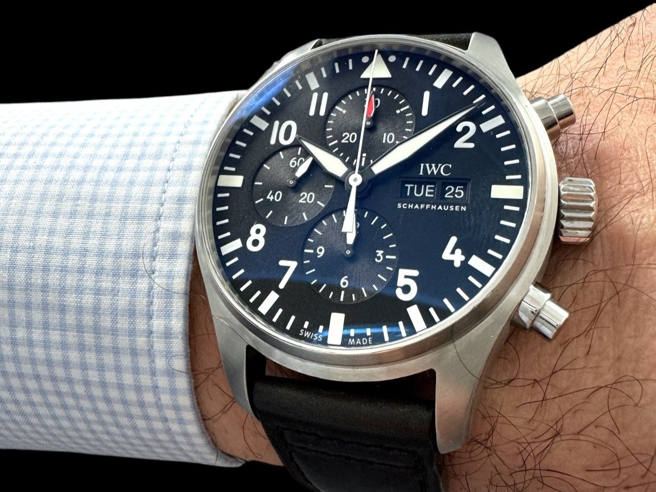 IWC Orologi: IWC Fliegerchronograph Day-Date Automatic 43mm Fullset*U1364 – Usato da Zürich venduto da GalerieInauen 2