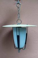 50er Designklassiker - Lampe aus Glas und Metall