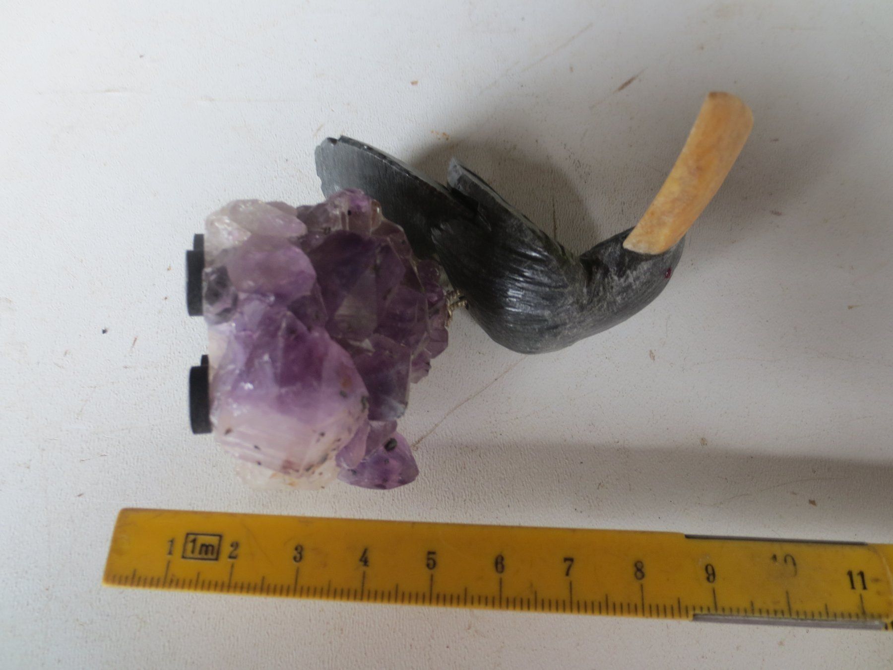 Mineralien & Heilsteine: Amethyst Vogel – Gebraucht aus Weier im Emmental von waefler03 5
