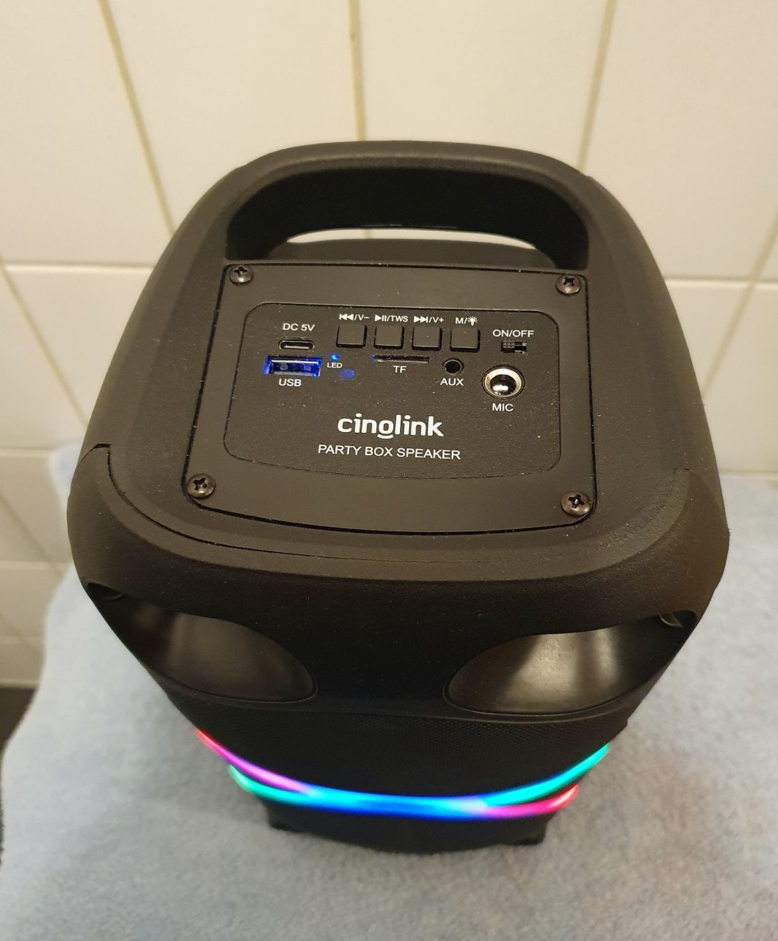 Haut-parleurs: Enceinte portable Cinglink Party Box avec éclairage LED – Neuf (Voir description) à Sion par sus_n79l 2